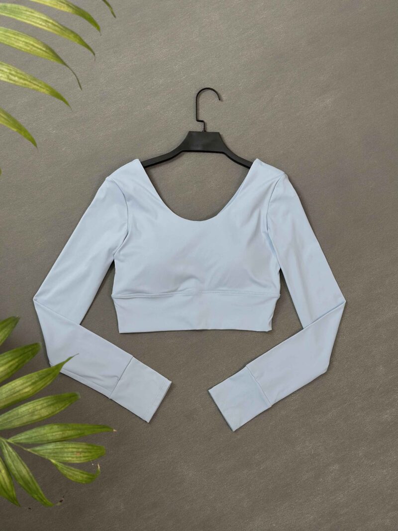 کراپ آستین بلند فینگردار کد 280 - Image 4