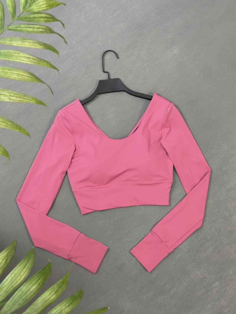 کراپ آستین بلند فینگردار کد 280 - Image 3