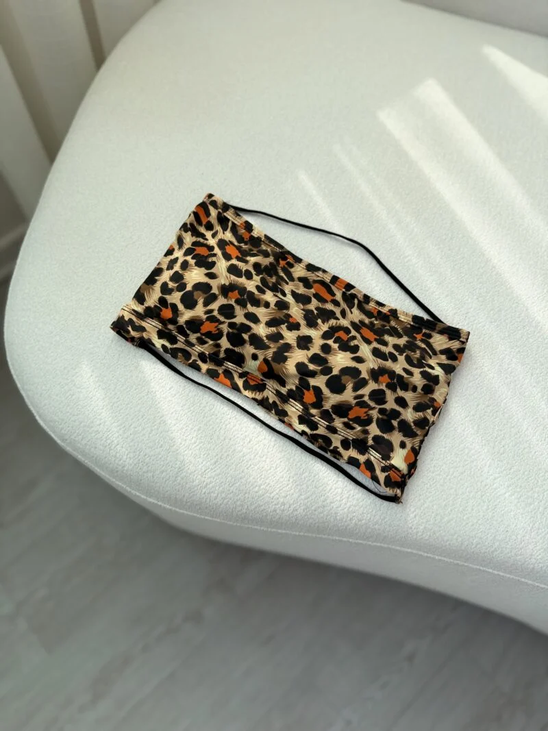 نیمتنه دکلته پلنگی کد 920 - تصویر 3